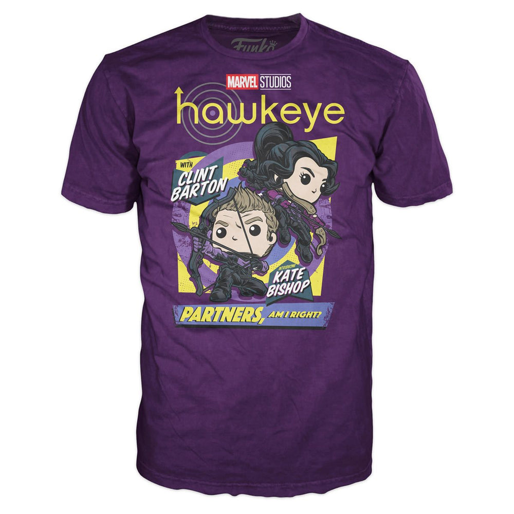 Funko Boxed Tee: Marvel Hawkeye - Clint y Kate Playera Chica