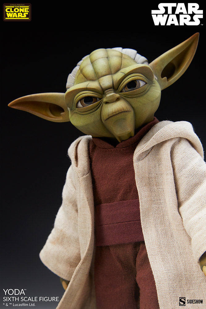 Sideshow Collectibles: Star Wars The Clone Wars - Yoda Escala 1/6