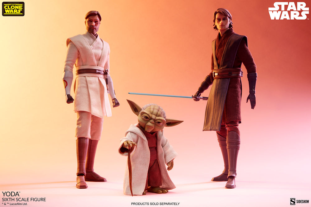 Sideshow Collectibles: Star Wars The Clone Wars - Yoda Escala 1/6