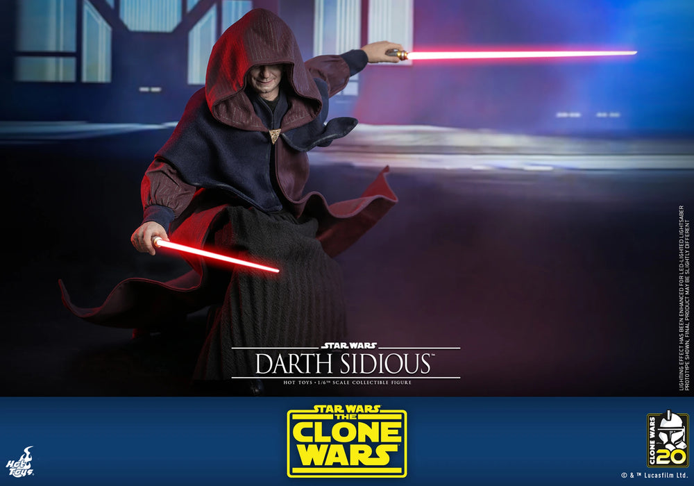 Hot Toys Television Masterpiece Series: Star Wars The Clone Wars 20 Aniversario - Darth Sidious Escala 1/6