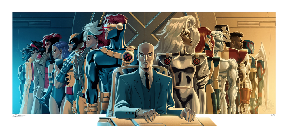 Sideshow Art Print: Marvel X Men - Charles Xavier y Los X Men Litografia