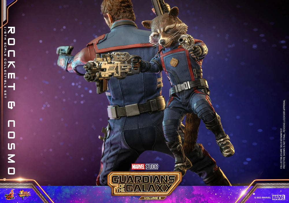 Hot Toys Movie Masterpiece Series: Marvel Guardianes De La Galaxia 3 - Rocket y Cosmo Escala 1/6