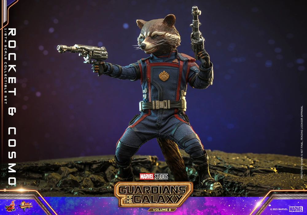 Hot Toys Movie Masterpiece Series: Marvel Guardianes De La Galaxia 3 - Rocket y Cosmo Escala 1/6