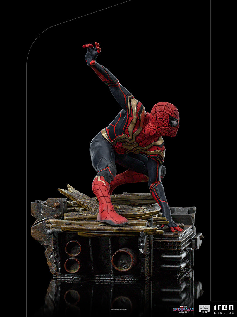 IRON Studios: Marvel Spiderman No Way Home - Spiderman Tom Holland BDS Escala de Arte 1/10