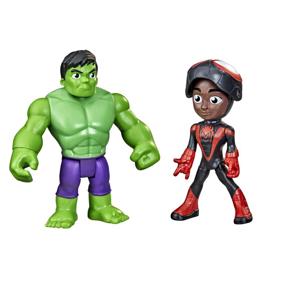 Marvel Spidey And His Amazing Friends: Heroe Oculto - Miles Y Hulk 2 Pack