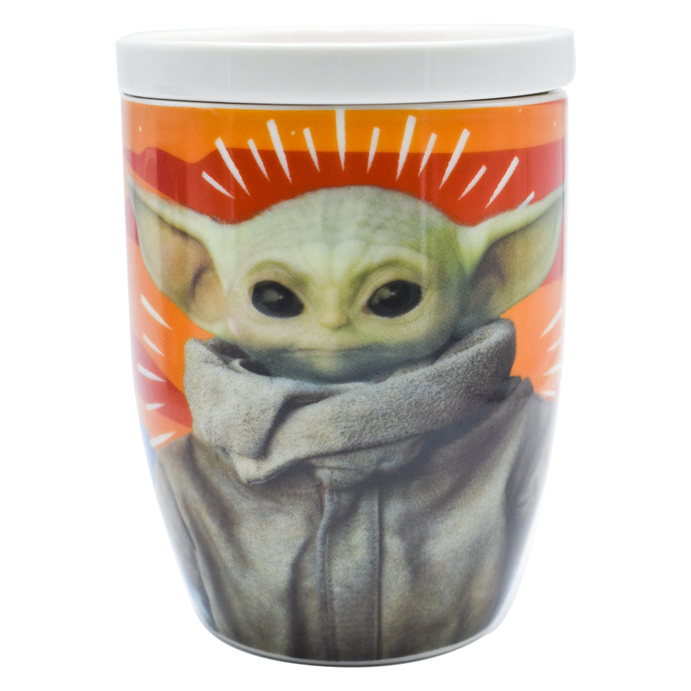 Zak Tarro De Porcelana Con Tapa: Star Wars - Grogu Baby Yoda 385 ml Con Caja De Regalo