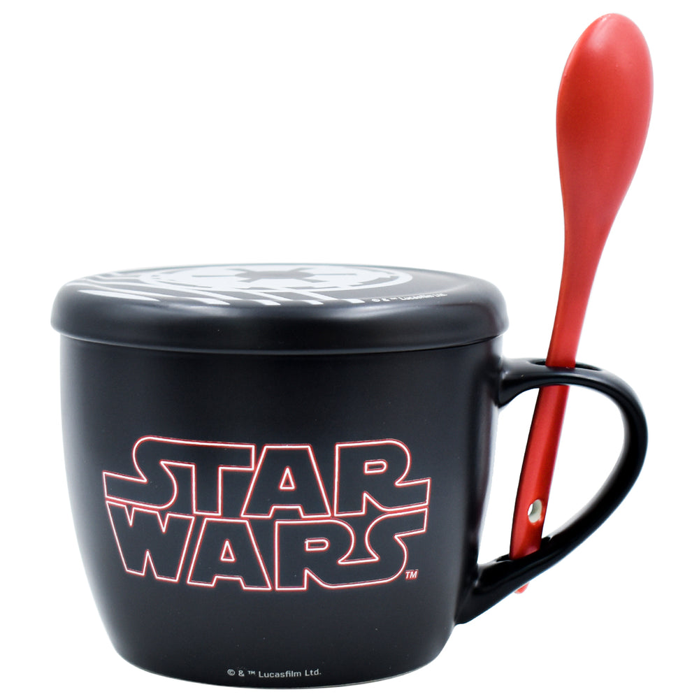 Fun Kids Taza Con Tapa De Porcelana: Star Wars - Darth Vader 650 ml