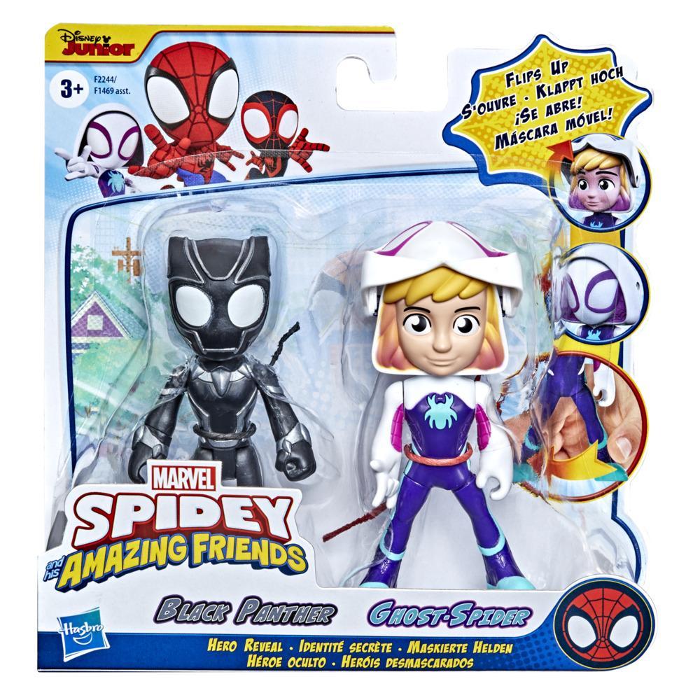 Marvel Spidey And His Amazing Friends: Heroe Oculto - Ghost Y Black Panther 2 Pack