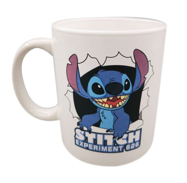 Zak Tarro De Ceramica: Disney Lilo y Stitch - Stitch 480 ml Con Caja De Regalo