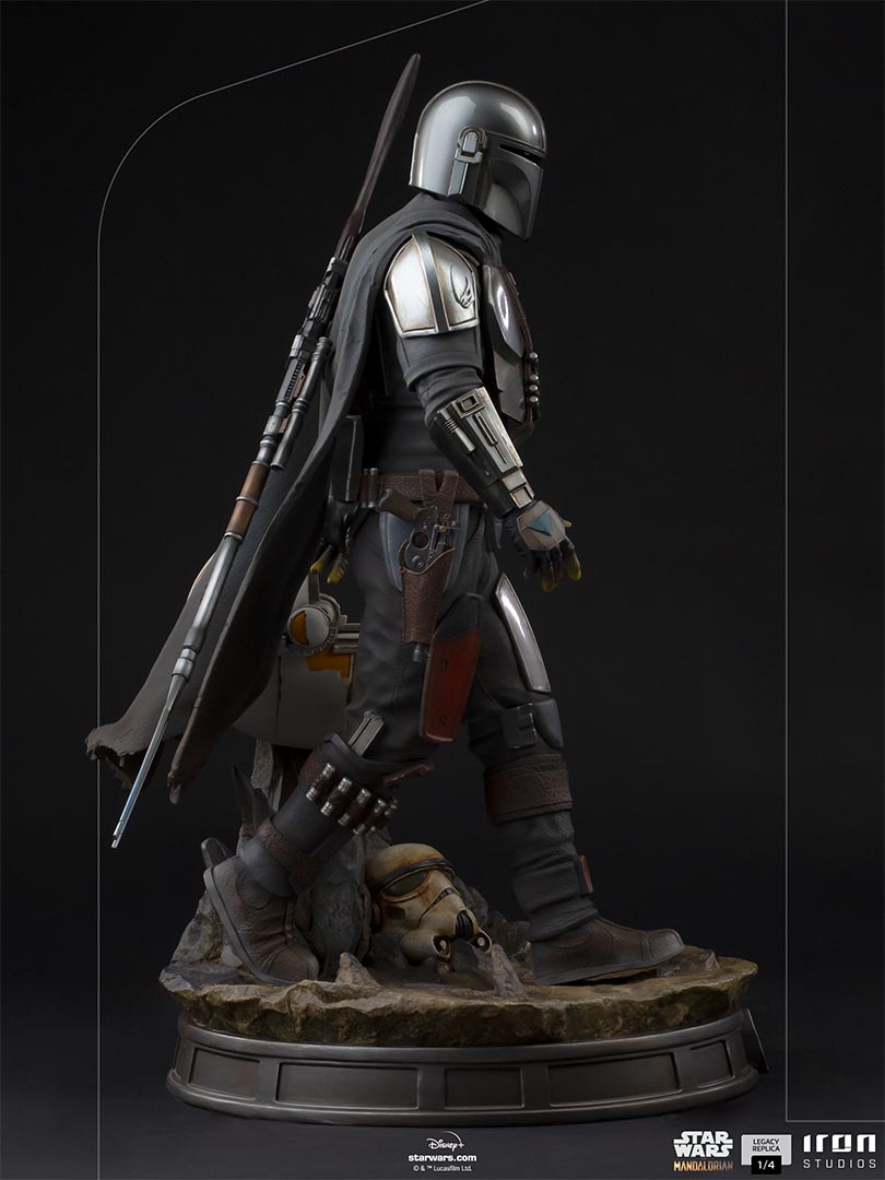 IRON Studios: The Mandalorian - The Mandalorian y Baby Yoda Legacy Escala 1/4