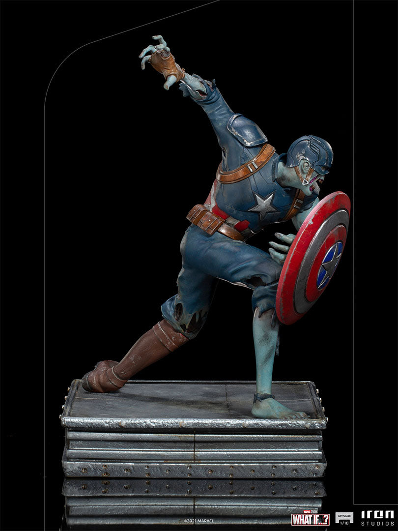 IRON Studios: Marvel What If - Capitan America Zombie Escala de Arte 1/10