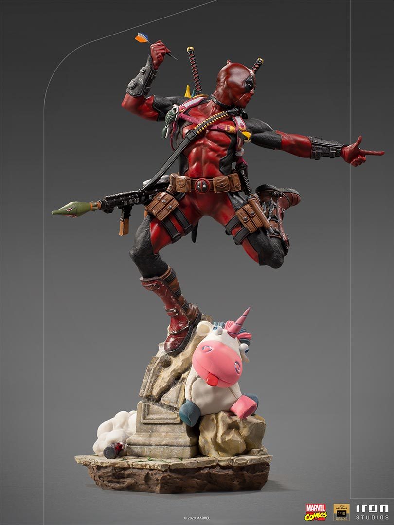 IRON Studios: Marvel X Men - Deadpool Deluxe BDS Escala de Arte 1/10