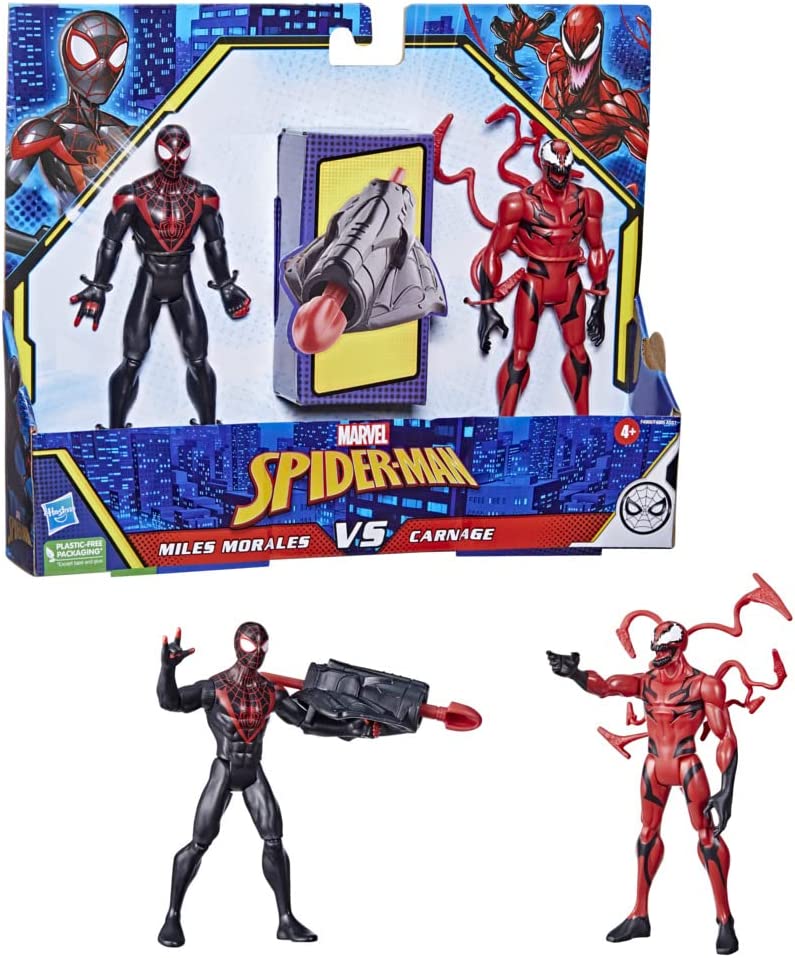 Marvel Spider Man : Miles Morales Vs Carnage 2 Pack