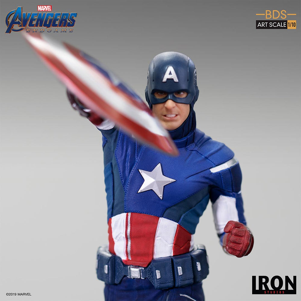 IRON Studios: Avengers Endgame - Capitan America 2012 Escala 1/10