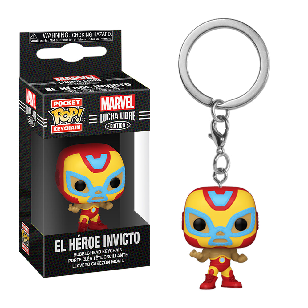 Funko Pop Keychain: Marvel Luchadores - Iron Man El Heroe Invicto Llavero