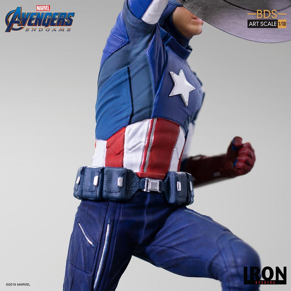 IRON Studios: Avengers Endgame - Capitan America 2012 Escala 1/10