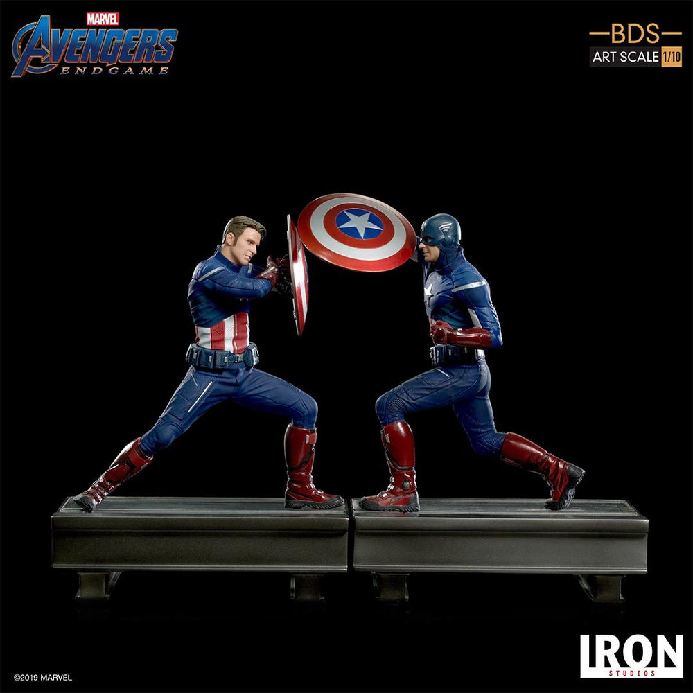 IRON Studios: Avengers Endgame - Capitan America 2012 Escala 1/10