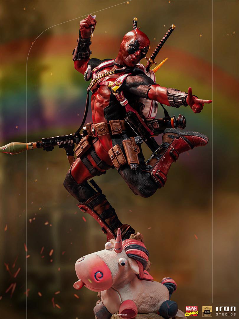 IRON Studios: Marvel X Men - Deadpool Deluxe BDS Escala de Arte 1/10