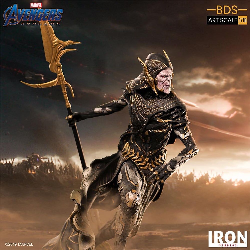 IRON Studios: Avengers Endgame - Corvus Glaive Black Order Escala 1/10