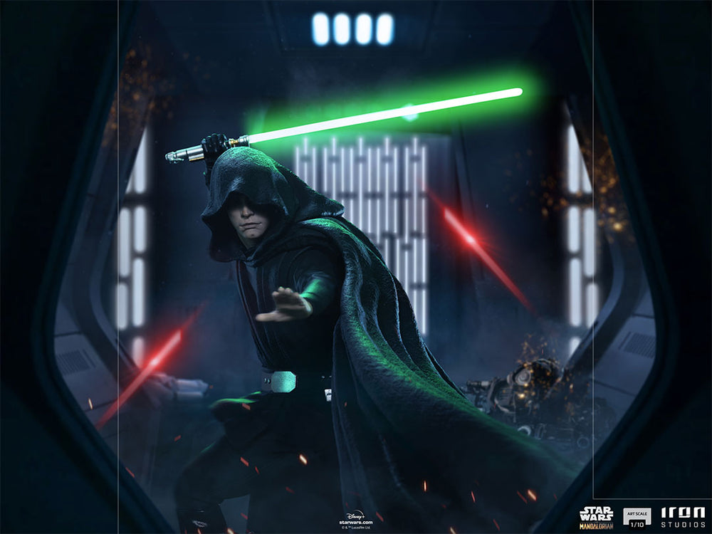 IRON Studios: The Mandalorian - Luke Skywalker BDS Escala de Arte 1/10