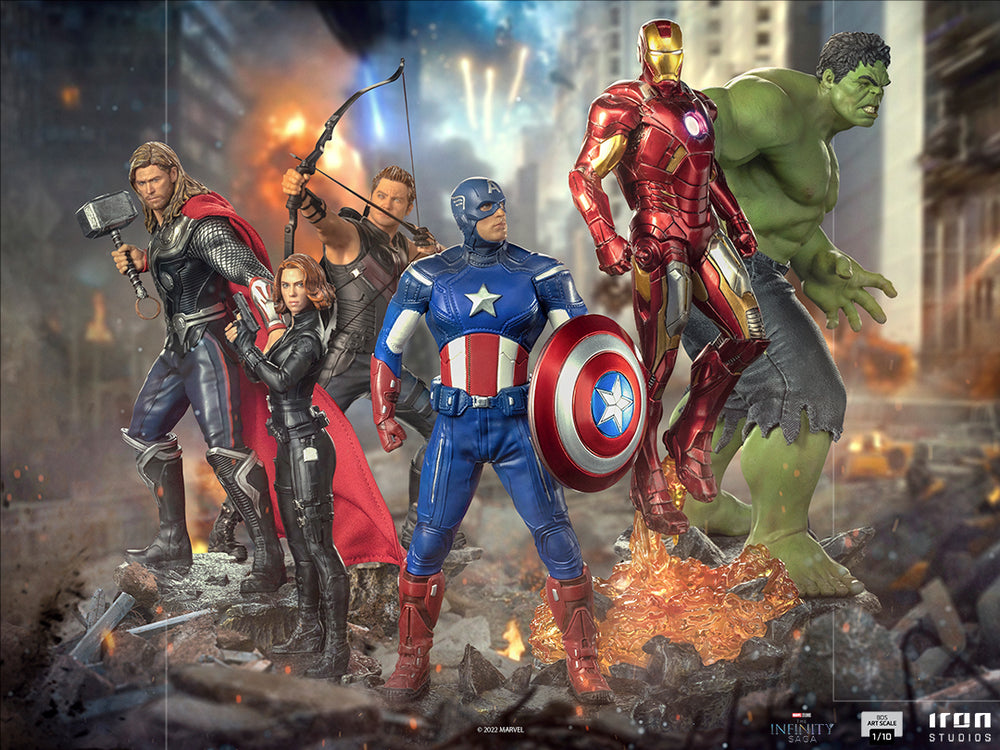 IRON Studios: Marvel The Infinity Saga - Hawkeye Batalla de Nueva York BDS Escala de Arte 1/10