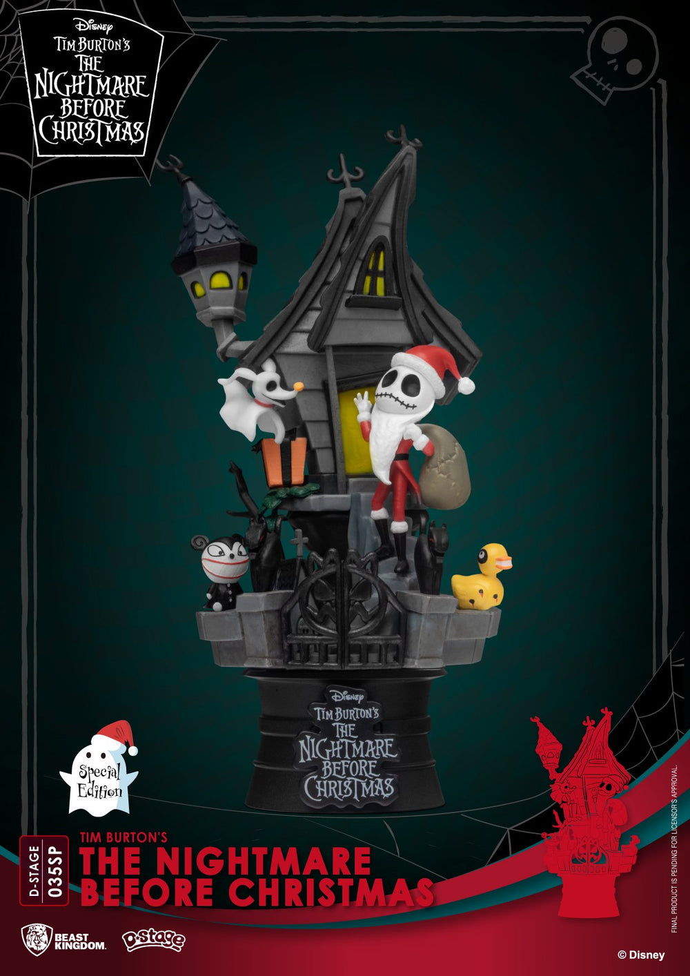 Beast Kingdom Diorama Stage Disney: Extraño Mundo de Jack - Casa Embrujada de Jack Edicion Especial