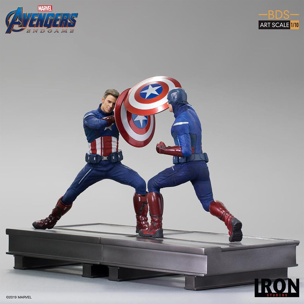 IRON Studios: Avengers Endgame - Capitan America 2012 Escala 1/10