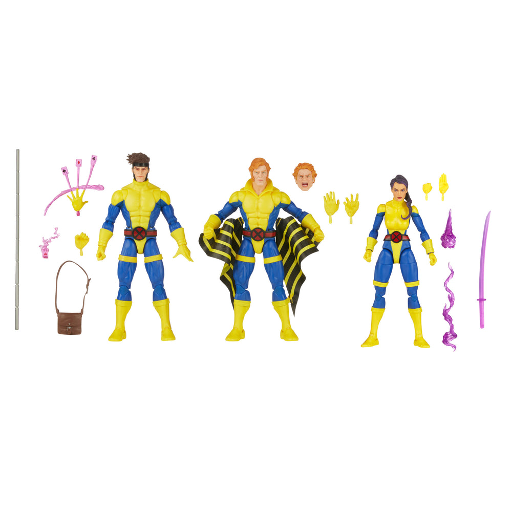Marvel Legends: X Men - Banshee, Gambito y Psylocke 3 Pack Preventa Exclusiva