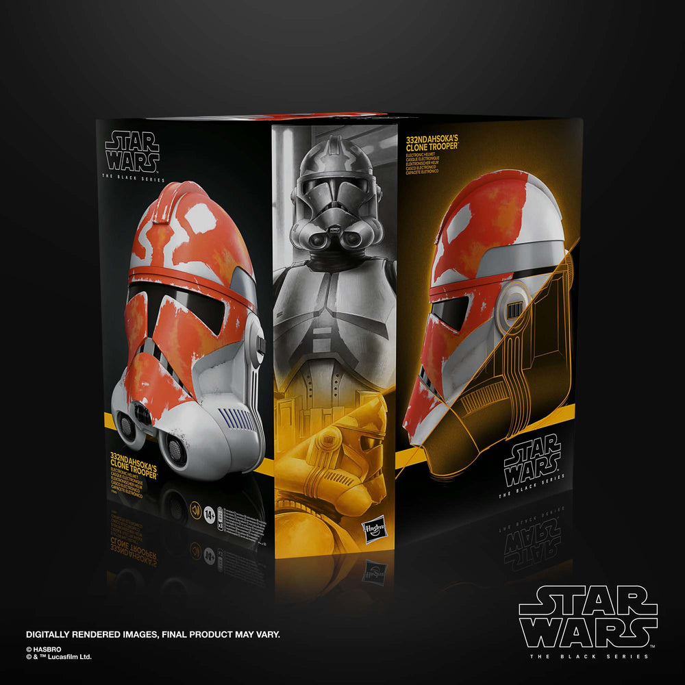 Star Wars The Black Series: The Clone Wars - Clone Trooper Division 332 Casco Electronico Premium Replica