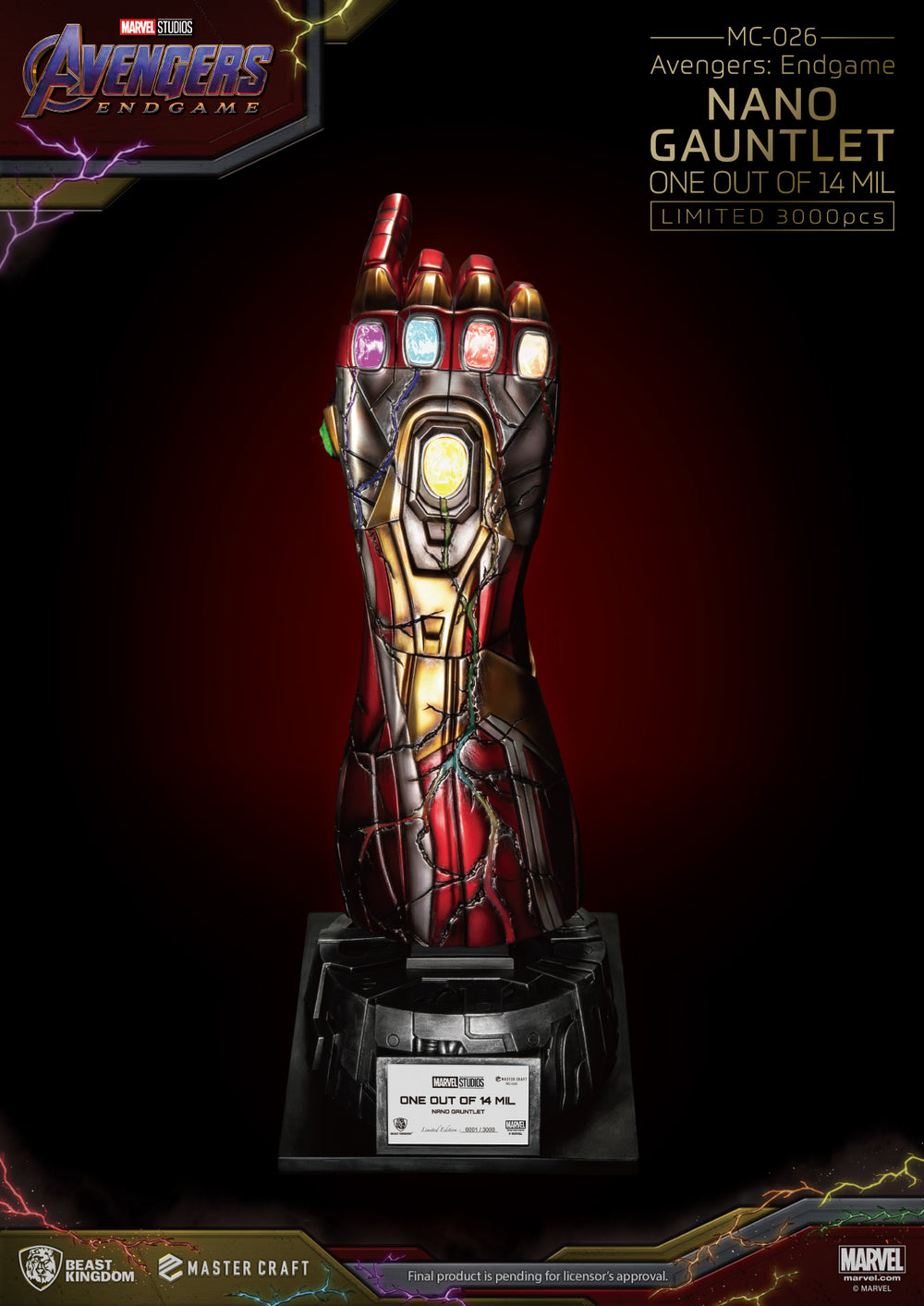 Beast Kingdom Master Craft: Avengers Endgame Master - Nano Guantelete