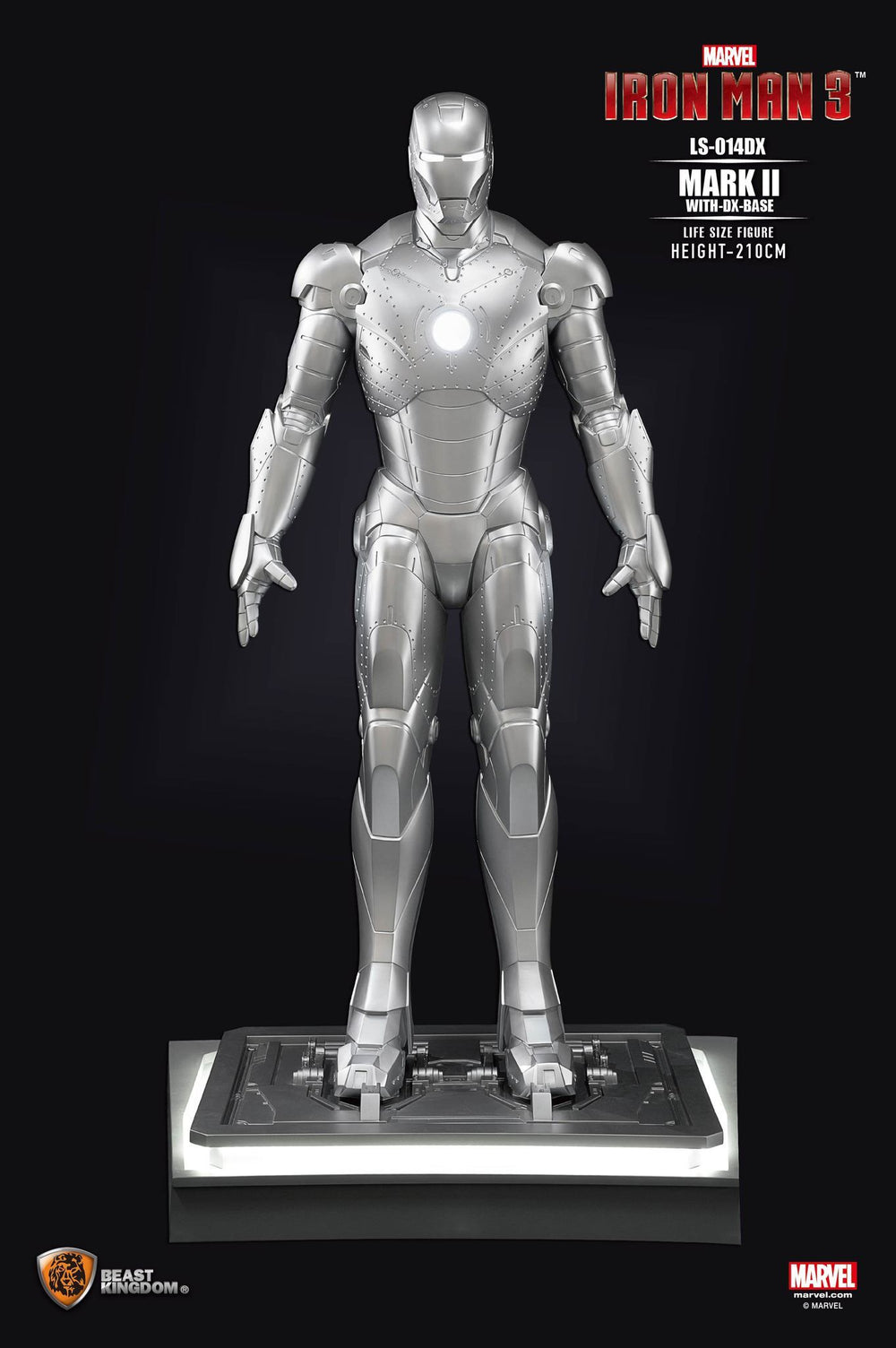 Beast Kingdom Life Size Marvel: Iron Man 3 - Mark II Deluxe Escala 1/1