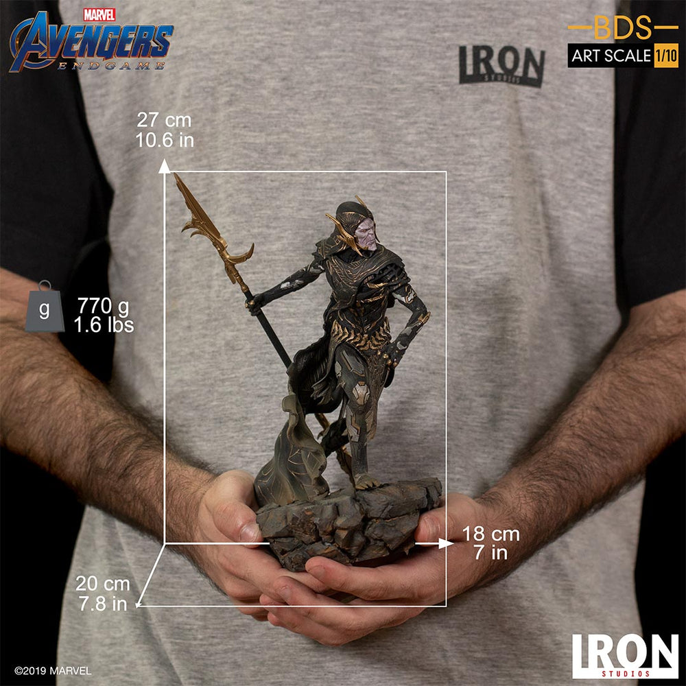 IRON Studios: Avengers Endgame - Corvus Glaive Black Order Escala 1/10