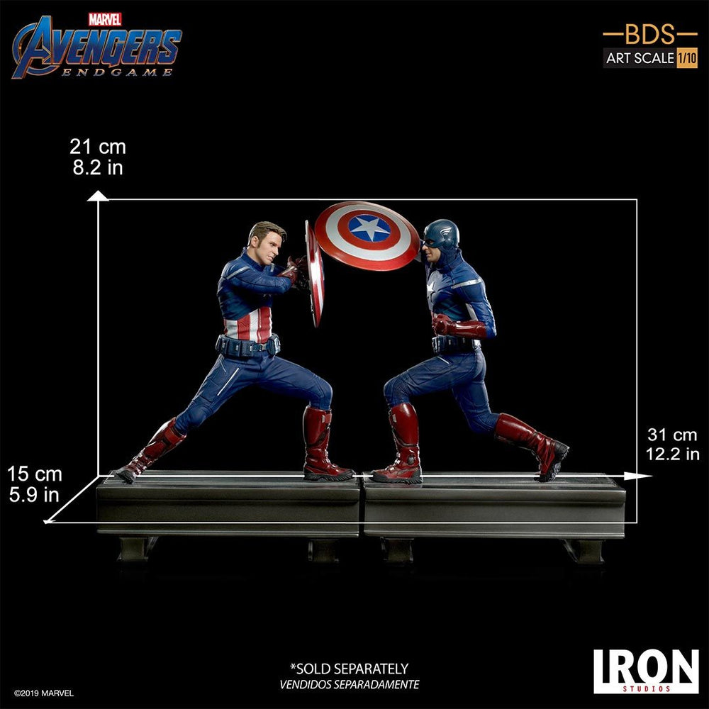 IRON Studios: Avengers Endgame - Capitan America 2012 Escala 1/10