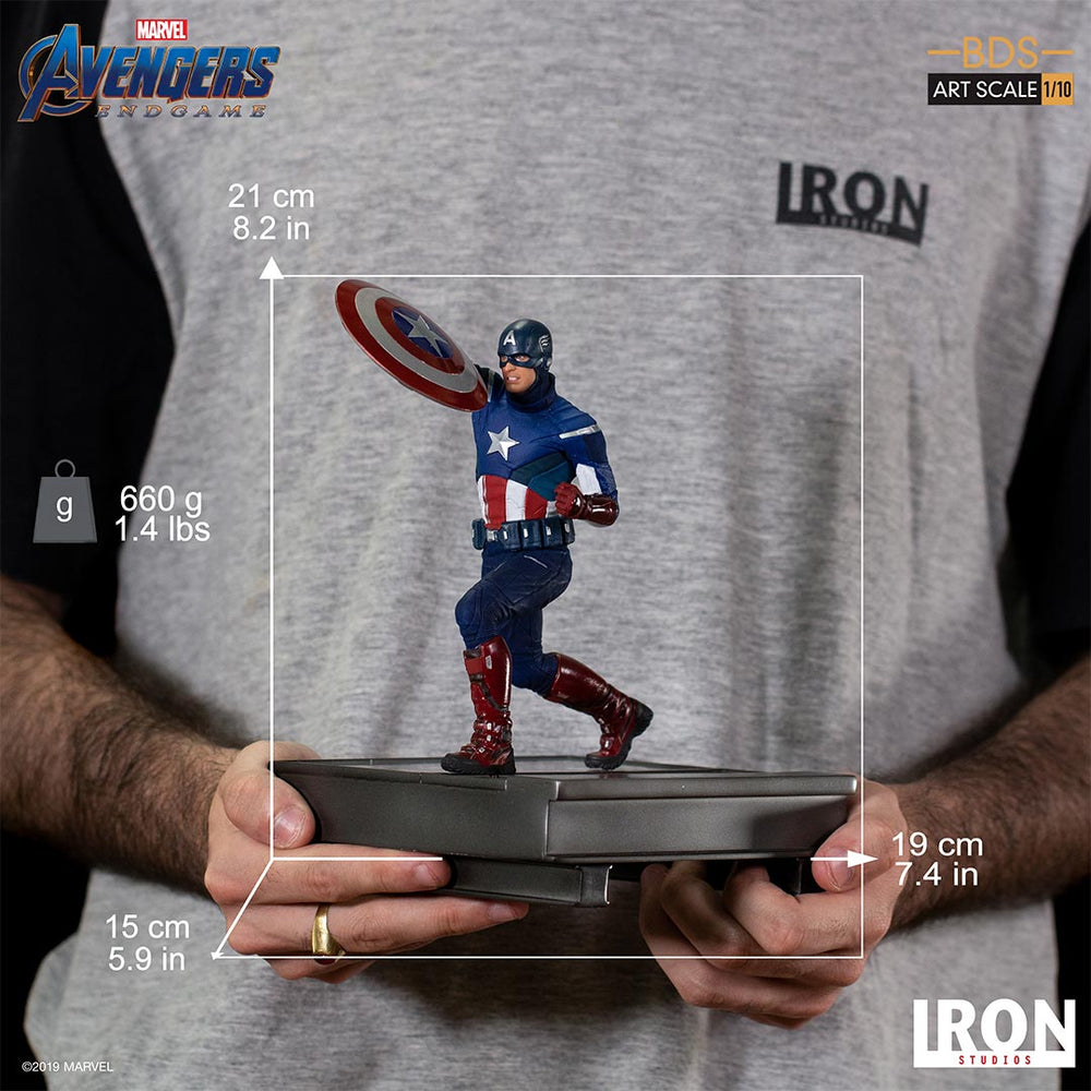 IRON Studios: Avengers Endgame - Capitan America 2012 Escala 1/10