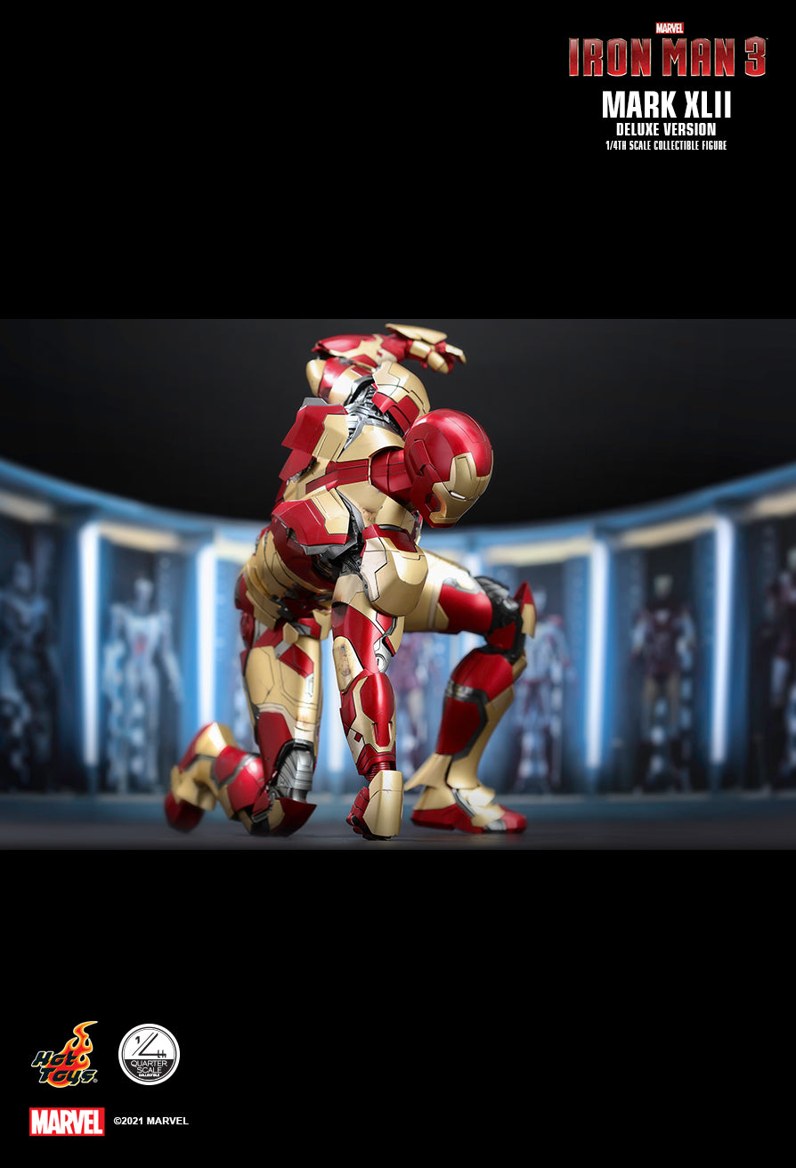 Hot Toys Marvel: Iron Man 3 - Mark 42 XLII Edicion Deluxe Escala 1/4