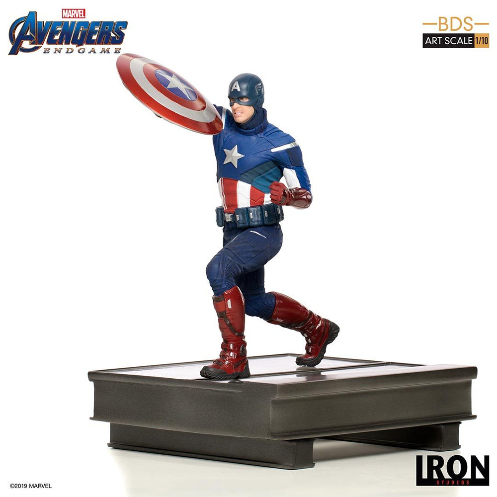 IRON Studios: Avengers Endgame - Capitan America 2012 Escala 1/10