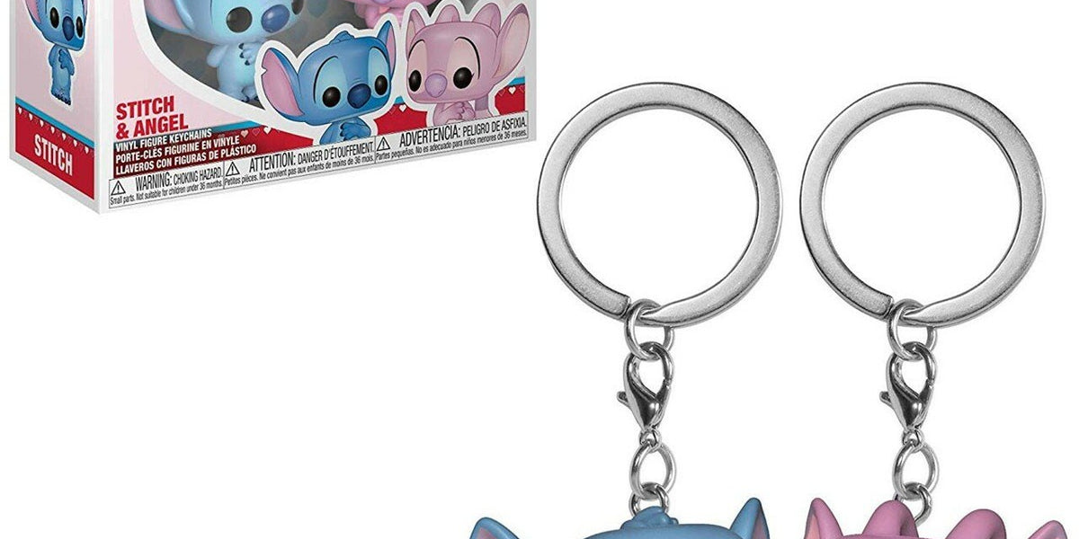 Funko Pocket Pop Keychain: Stitch And Angel 2 Pack Llavero — lacollector