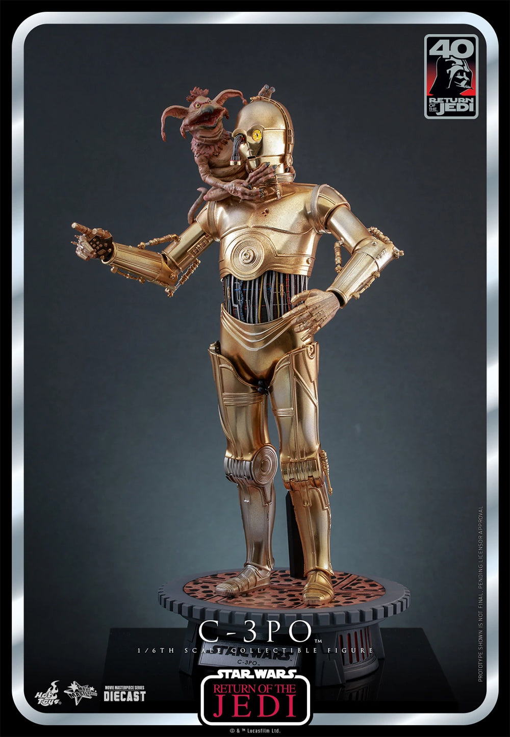 Hot Toys Star Wars: Return Of The Jedi 40 Aniversario - C3PO Escala 1/6