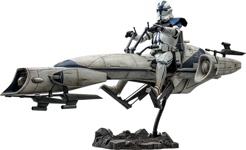 Hot Toys Television Masterpiece Series: Star Wars The Clone Wars - Comandante Appo con Barc Speeder Escala 1/6
