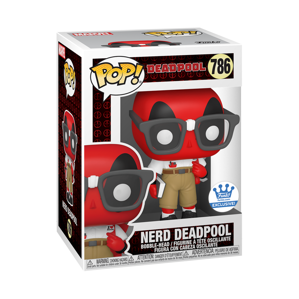 Funko Pop Marvel: Deadpool 30 Aniversario - Deadpool Nerd Exclusivo Funko Shop