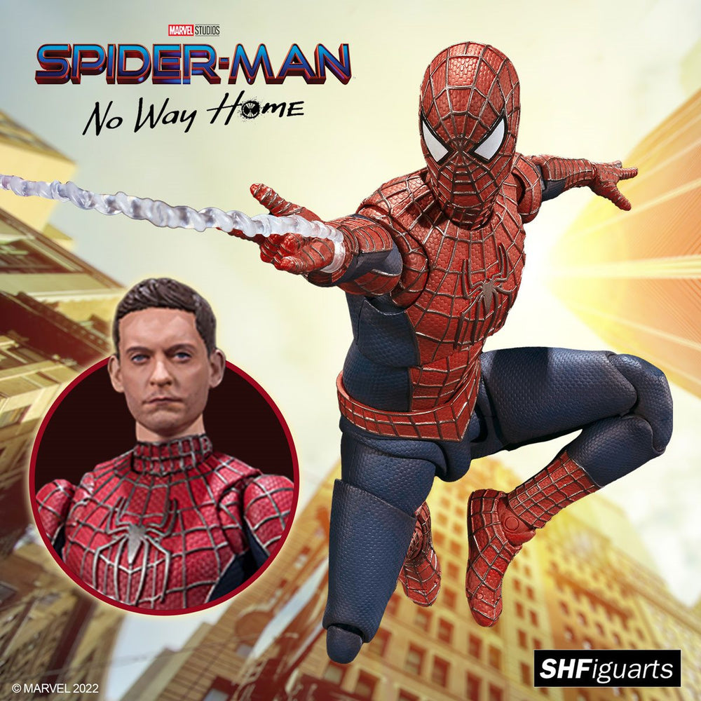 Bandai Tamashii Nations SH Figuarts: Marvel Spiderman No Way Home - SpiderMan Tobey Maguire Figura de Accion