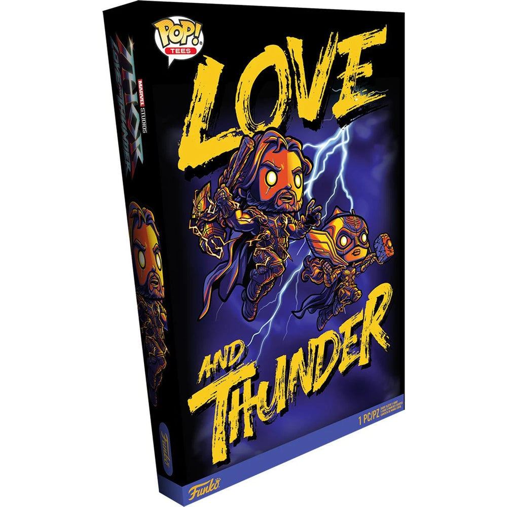 Funko Boxed Tee Marvel: Thor Love and Thunder - Thor y Mighty Thor Playera Extra Chica