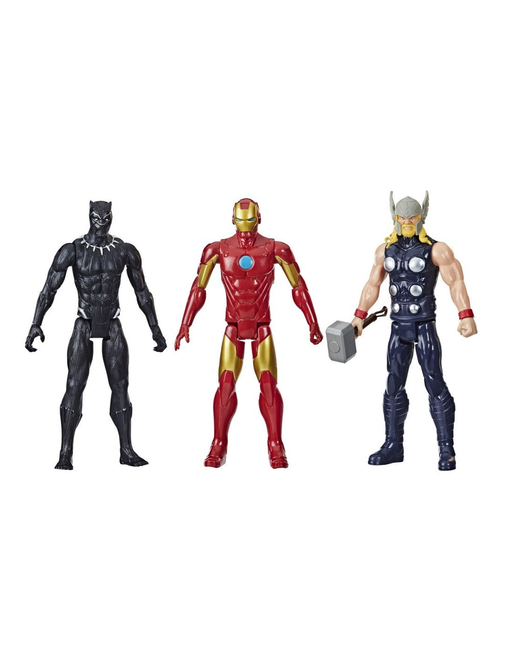 Marvel Titan Hero Series: Avengers - Black Panther, Iron Man Y Thor 3 Pack