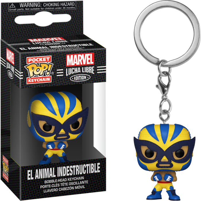 Funko Pop Keychain: Marvel Luchadores - Wolverine El Animal Indestructible Llavero