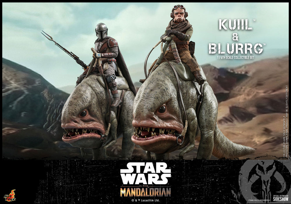 Hot Toys Star Wars: El Mandaloriano - Kuiil en Blurrg Escla 1/6
