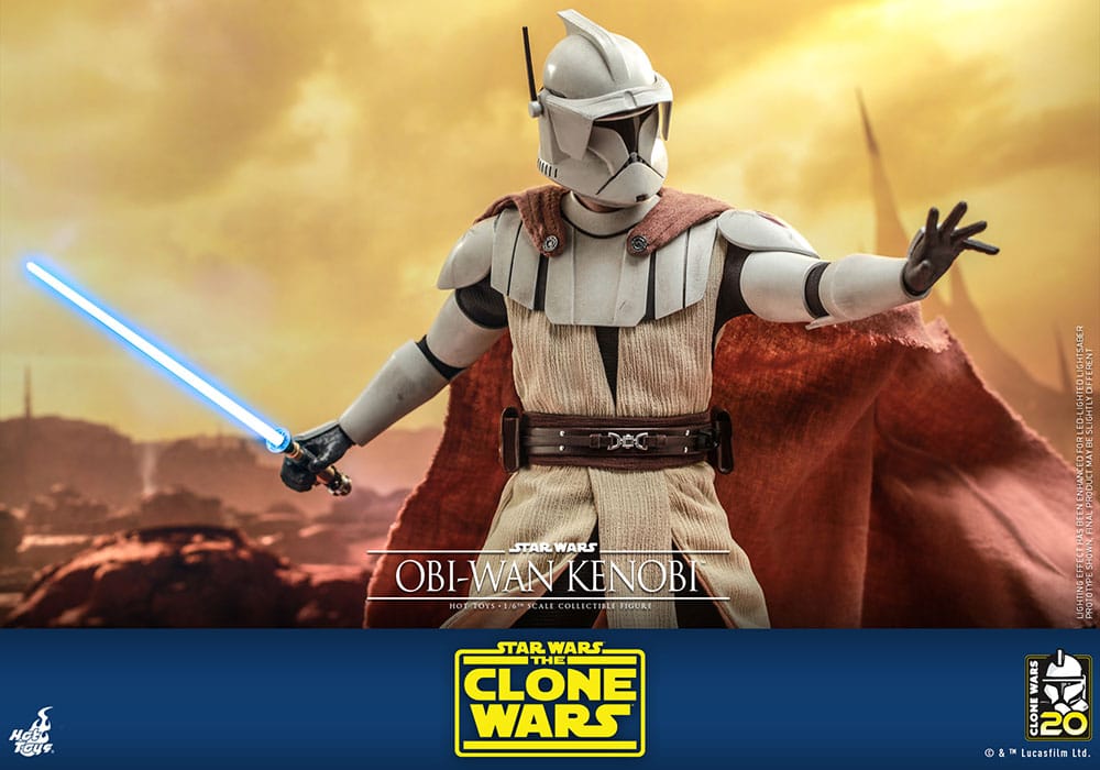 Hot Toys Television Masterpiece Series: Star Wars The Clone Wars - Obi Wan Kenobi Escala 1/6