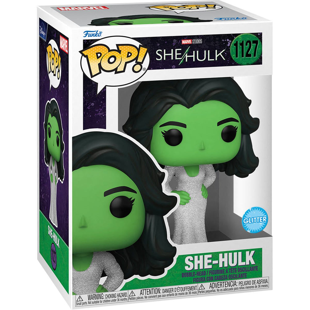 Funko Pop Marvel: She Hulk - She Hulk Look de Gala Glitter