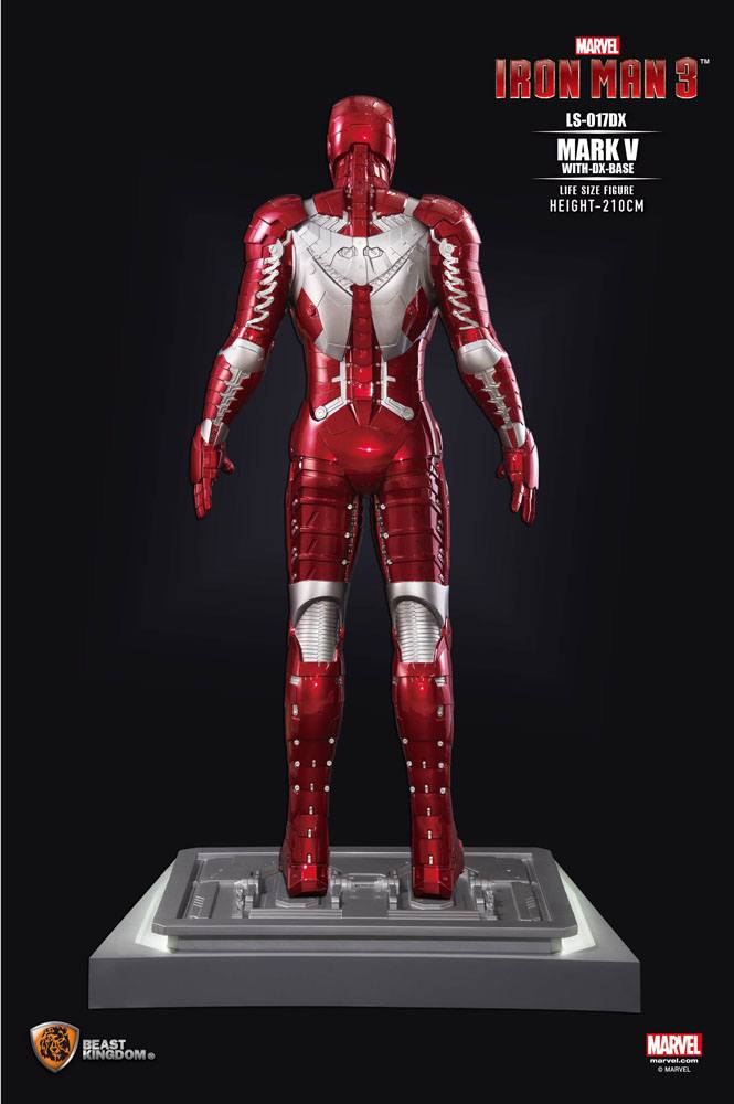Beast Kingdom Life Size Marvel: Iron Man 3 - Mark V Deluxe Escala 1/1